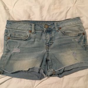 Aeropostale denim cuff shorts